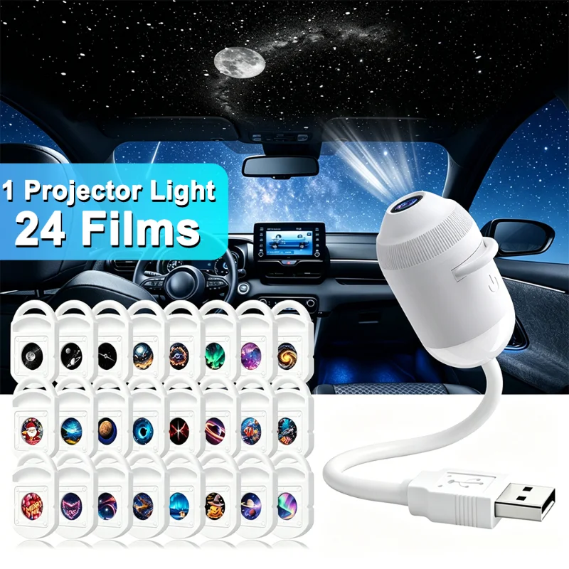 2-in-1 USB Galaxy Star Project - Night Light Projector Stars ulasan dan harga