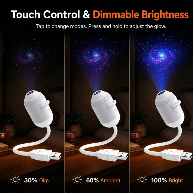 2-in-1 USB Galaxy Star Project - Night Light Projector Stars ulasan dan harga