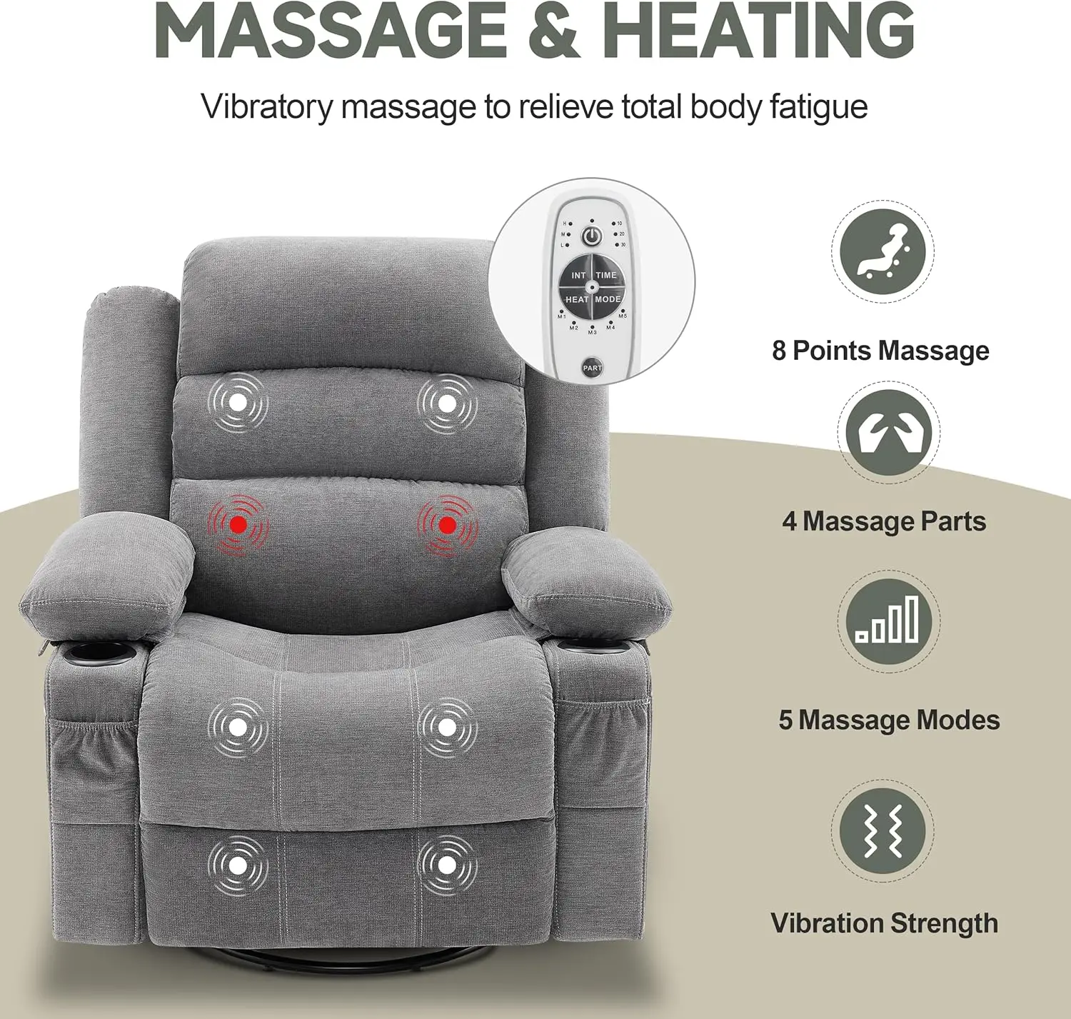 360 Degree Swivel Rocking Mass - Rocking Chair Nursery ulasan dan harga
